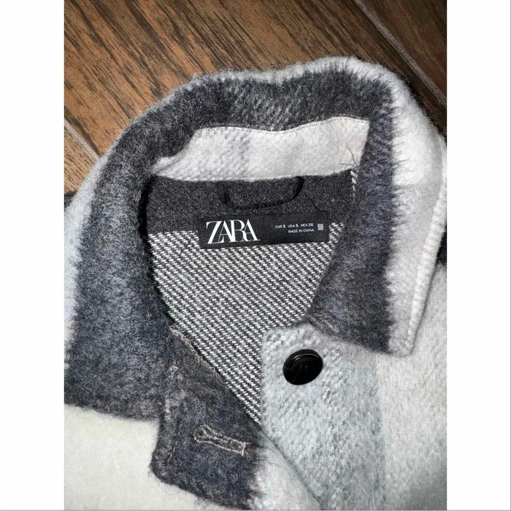 Zara Wool-Blend Fringe Jacket